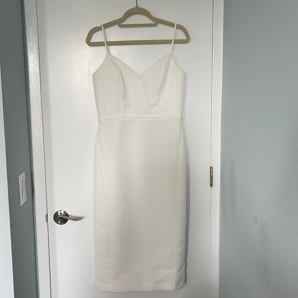 White bridal dress